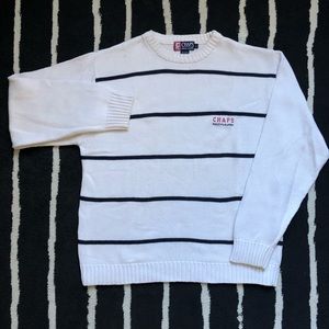 Vintage Chaps Ralph Lauren Pinstripe Sweater
